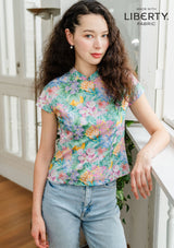 Amber Protea Cheongsam Top
