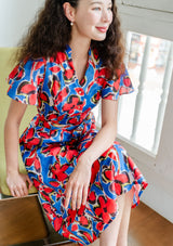 Camellia Ixora Scarlet Dress