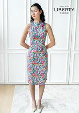 Coleen Betsy Gingham Fuchsia Cheongsam