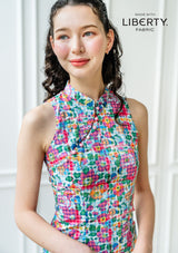 Coleen Betsy Gingham Fuchsia Cheongsam