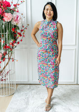 Coleen Betsy Gingham Fuchsia Cheongsam