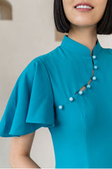 Contessa Teal Cheongsam