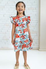 Mira Poppy Cheongsam Dress