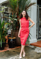 Bridgette Ruby Gingham Skirt