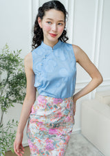 Jade Sky Cheongsam Top