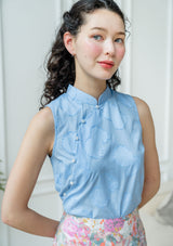 Jade Sky Cheongsam Top