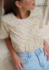 Kaia Blouse in Sunlit Garden