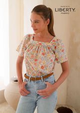 Marissa Blouse in Provence Shimmer