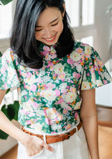 Myra Emerald Dream Cheongsam Top