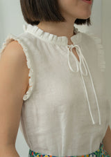Pipper Meringue Linen Blouse