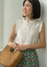 Pipper Meringue Linen Blouse
