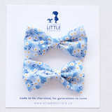 Sakura Blue Miki Bow Hairclip