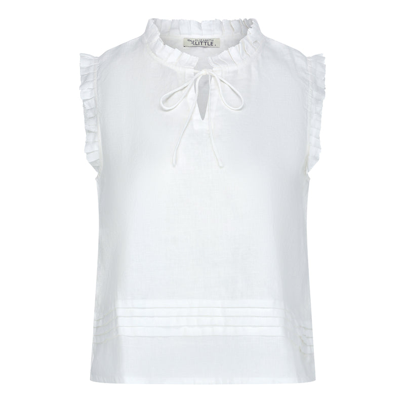 Pipper Meringue Linen Blouse