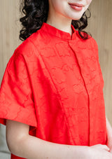 Akiko Scarlet Shirt