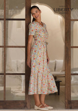 Anna Dress in Provence Shimmer