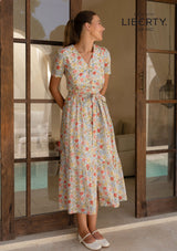 Anna Dress in Provence Shimmer