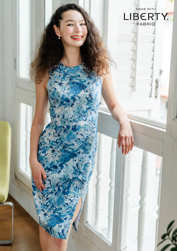 Anya Flamboyance Sky Dress (Made to Order)