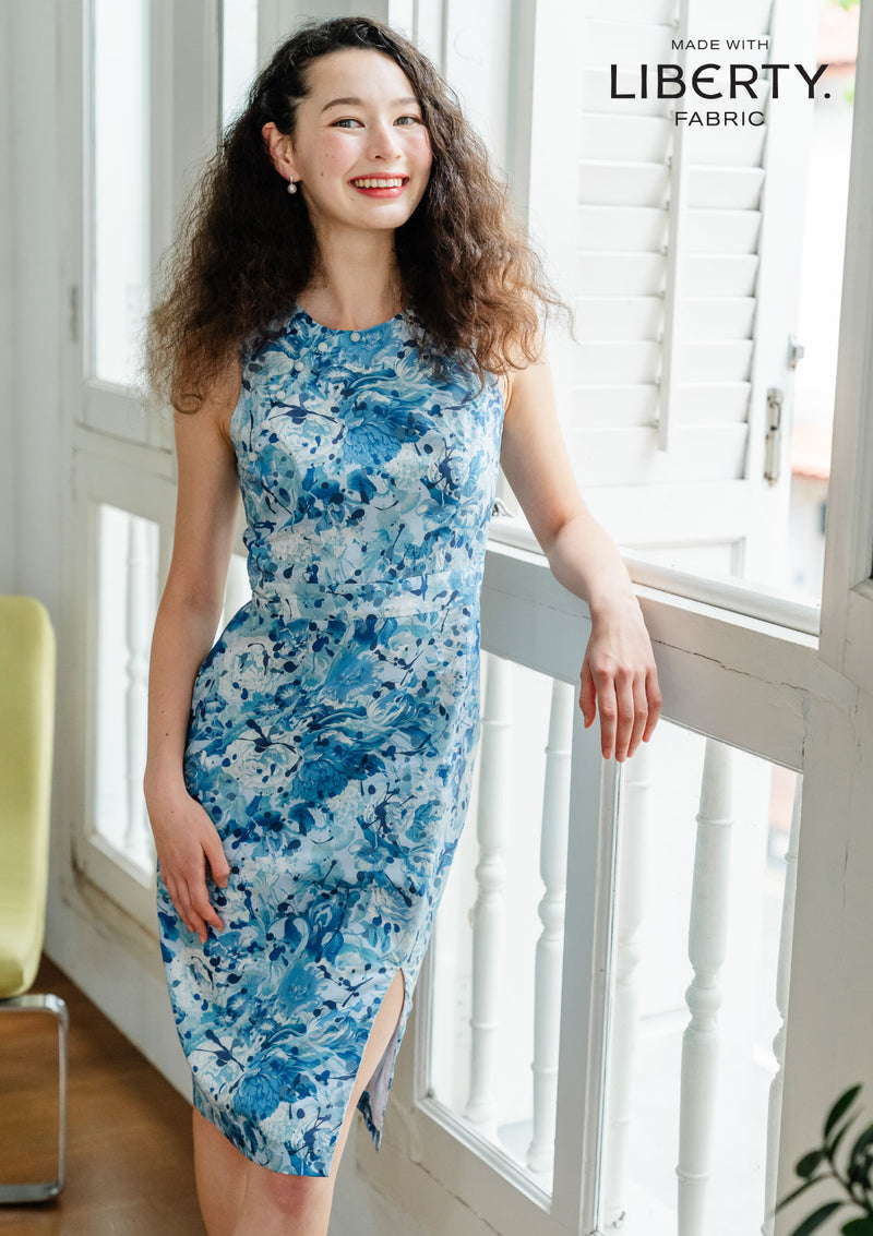 Anya Flamboyance Sky Dress (Made to Order)