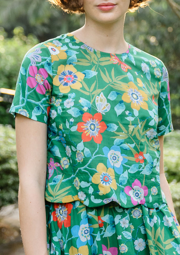Arles Bellissima Emerald Scallop Top - Preorder