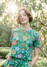 Arles Bellissima Emerald Scallop Top - Preorder