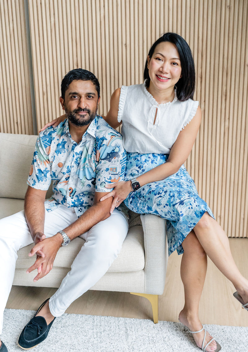 Bridgette Flamboyance Sky Skirt (Made to Order)