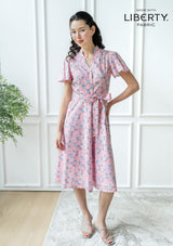 Camellia Posies Pastel Dress