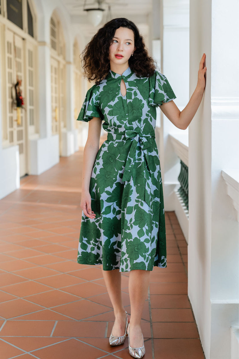 Carissa Emerald Blooms Dress