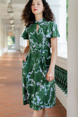 Carissa Emerald Blooms Dress