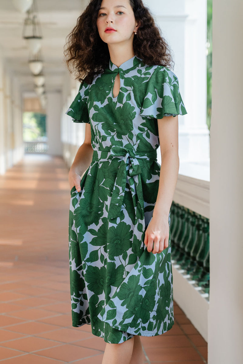 Carissa Emerald Blooms Dress
