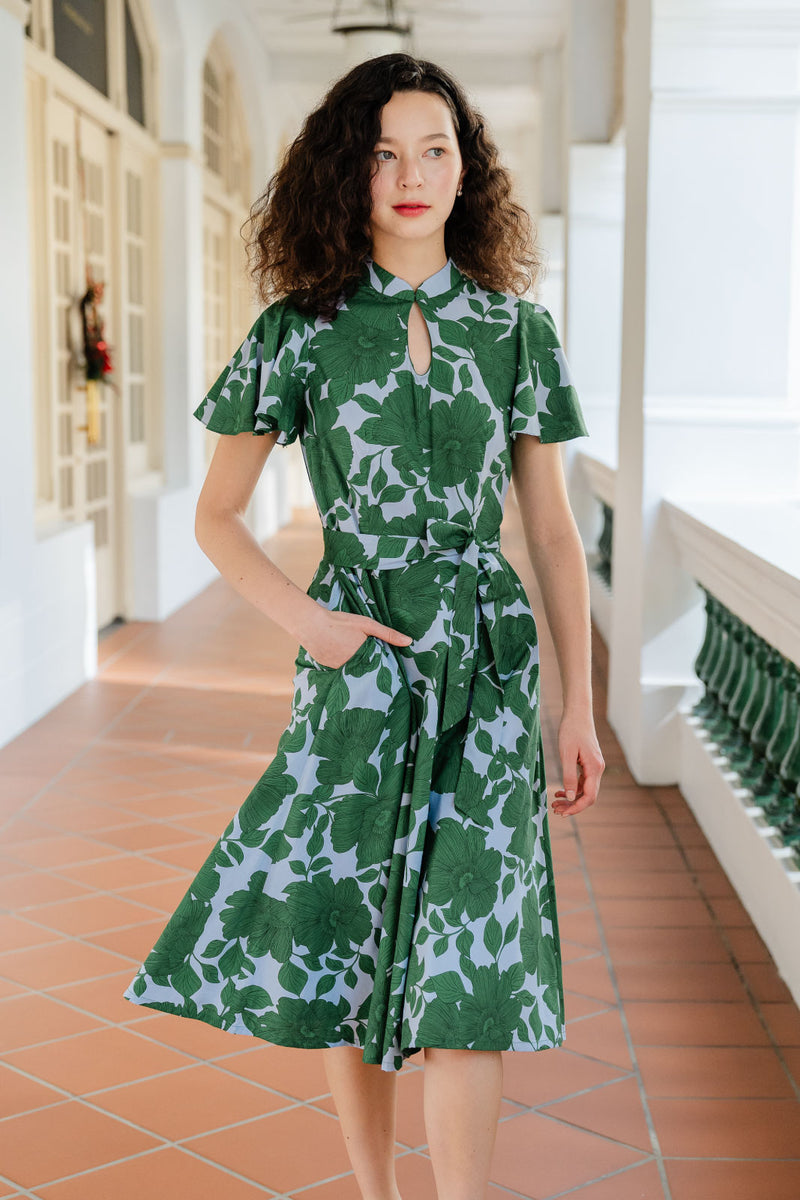 Carissa Emerald Blooms Dress