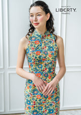 Coleen Betsy Gingham Sunshine Cheongsam