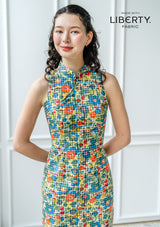 Coleen Betsy Gingham Sunshine Cheongsam