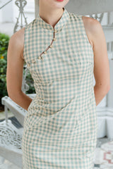 Colette Gingham Mint Cheongsam