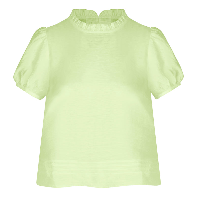 Emmeline Lime Tencel Blouse