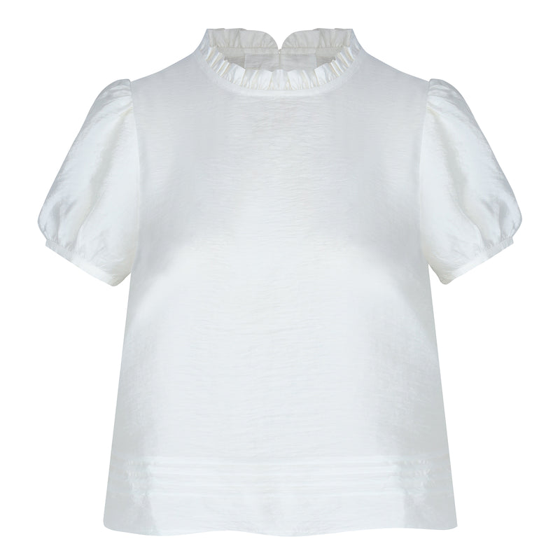 Emmeline Meringue Tencel Blouse