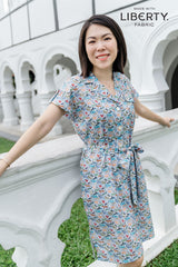Gigi Hello Zoo Teal Shirt Dress