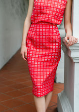 Bridgette Ruby Gingham Skirt