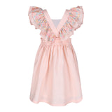 Hana Betsy Peach Linen Dress