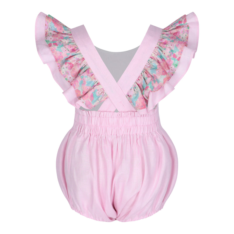 Hana Mirabilia Lavender Linen Romper
