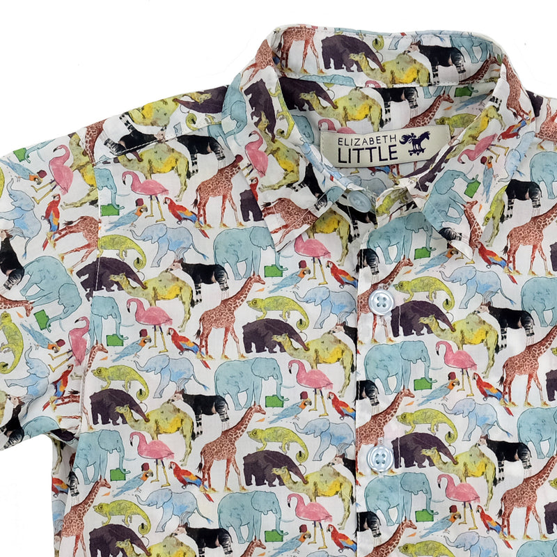 Hiroshi Safari Green Shirt