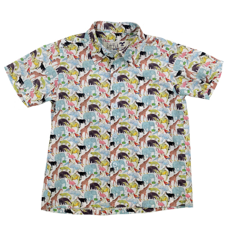 Hiroshi Safari Green Shirt