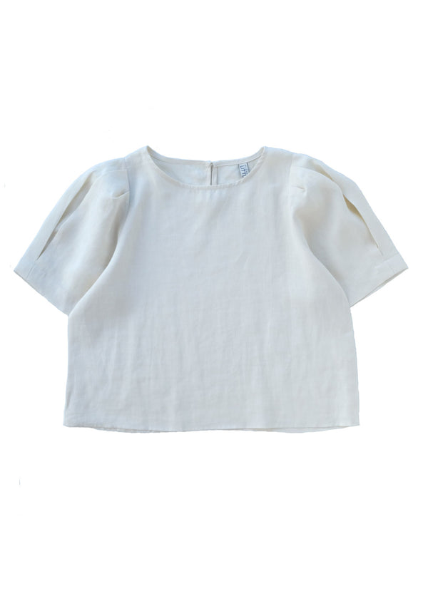Lille Vanilla Linen Top