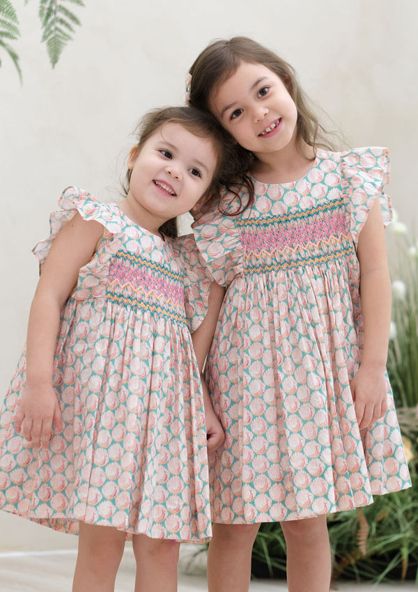 Leonor Pavonine Heirloom Smocked Dress