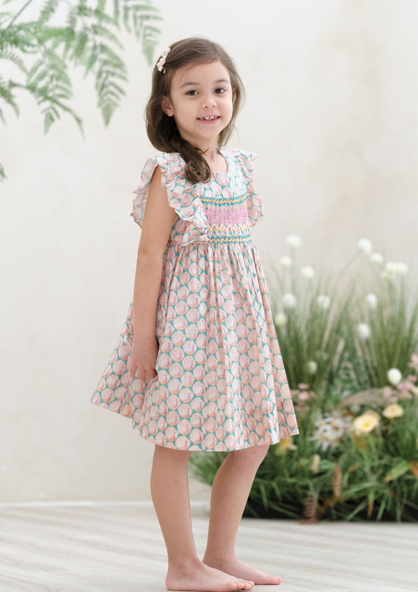 Leonor Pavonine Heirloom Smocked Dress