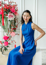Marchesa Sapphire Cheongsam