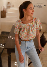 Marissa Blouse in Provence Shimmer
