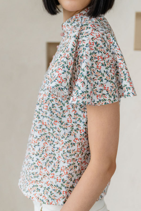 Myra Sweet Pea Cheongsam Top