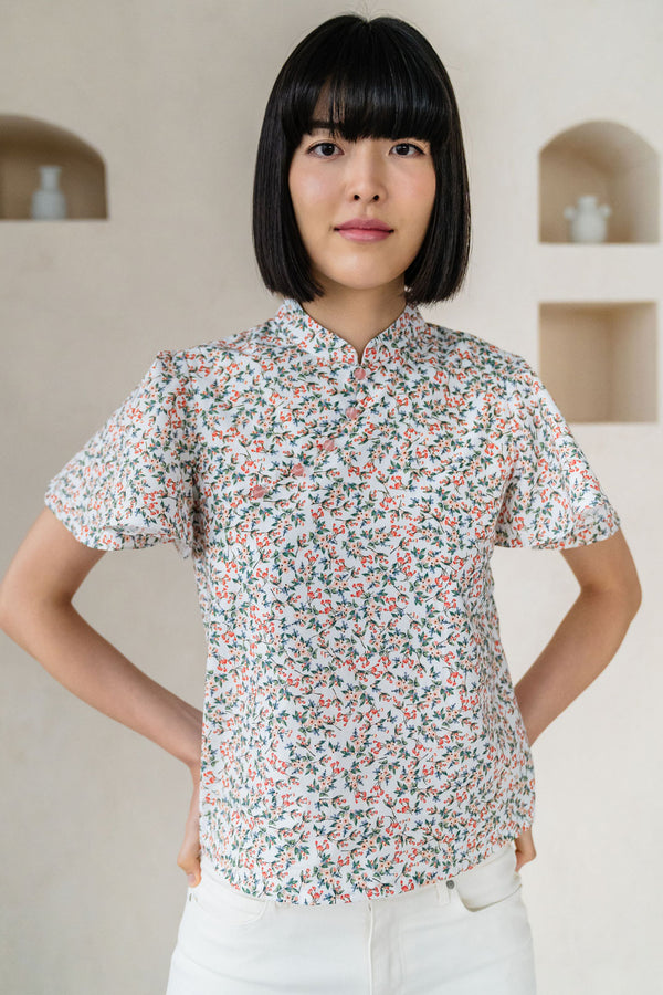 Myra Sweet Pea Cheongsam Top