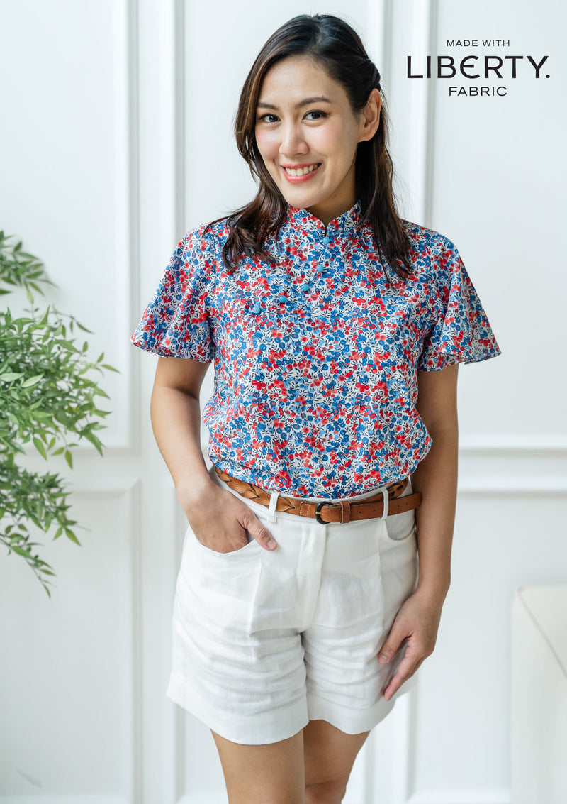 Myra Berry Cheongsam Top