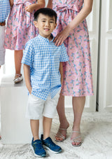 Nobu Gingham Blue Shirt (Made to Order)